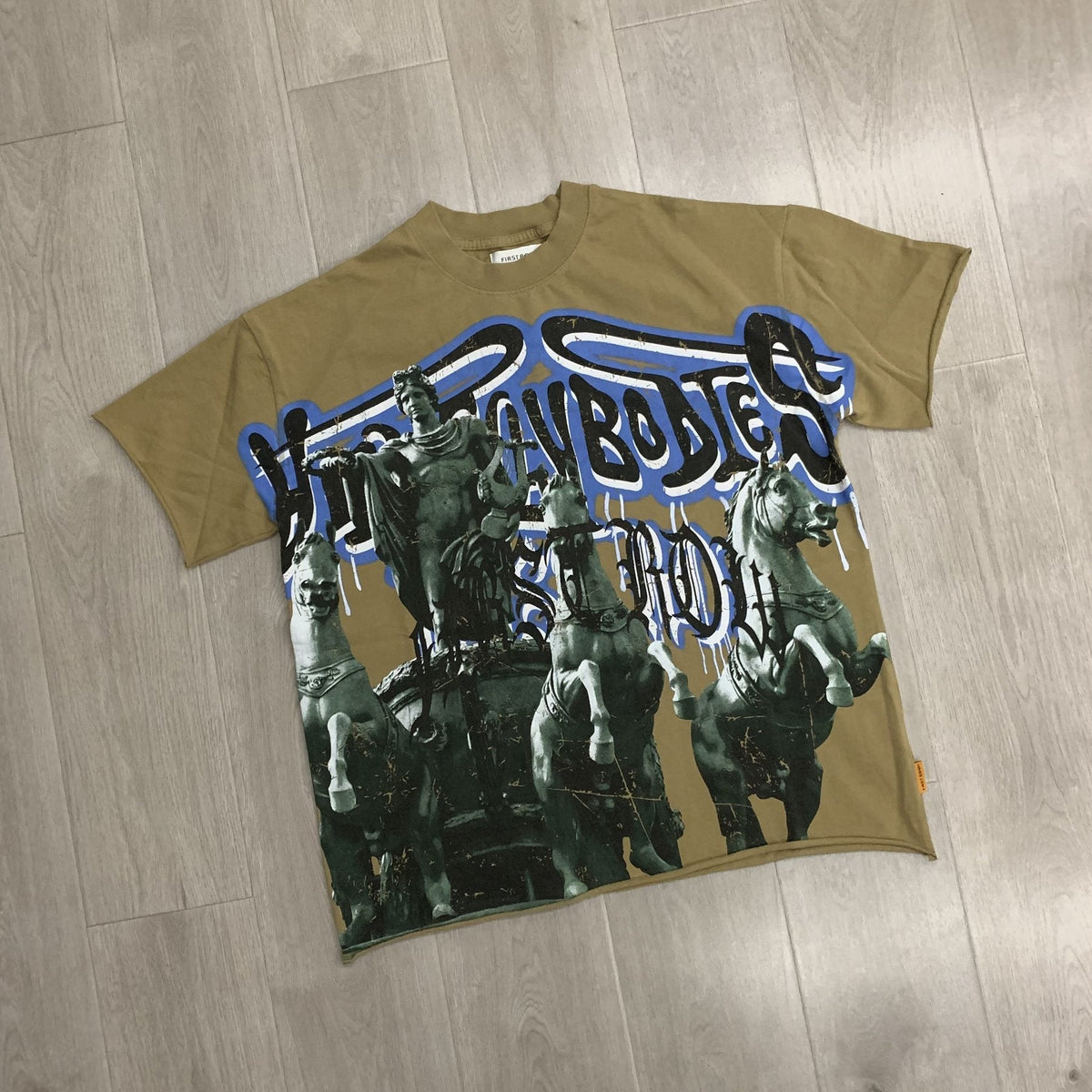 FIRST ROW Statue Horse Graphic T-Shirt ¡ª front