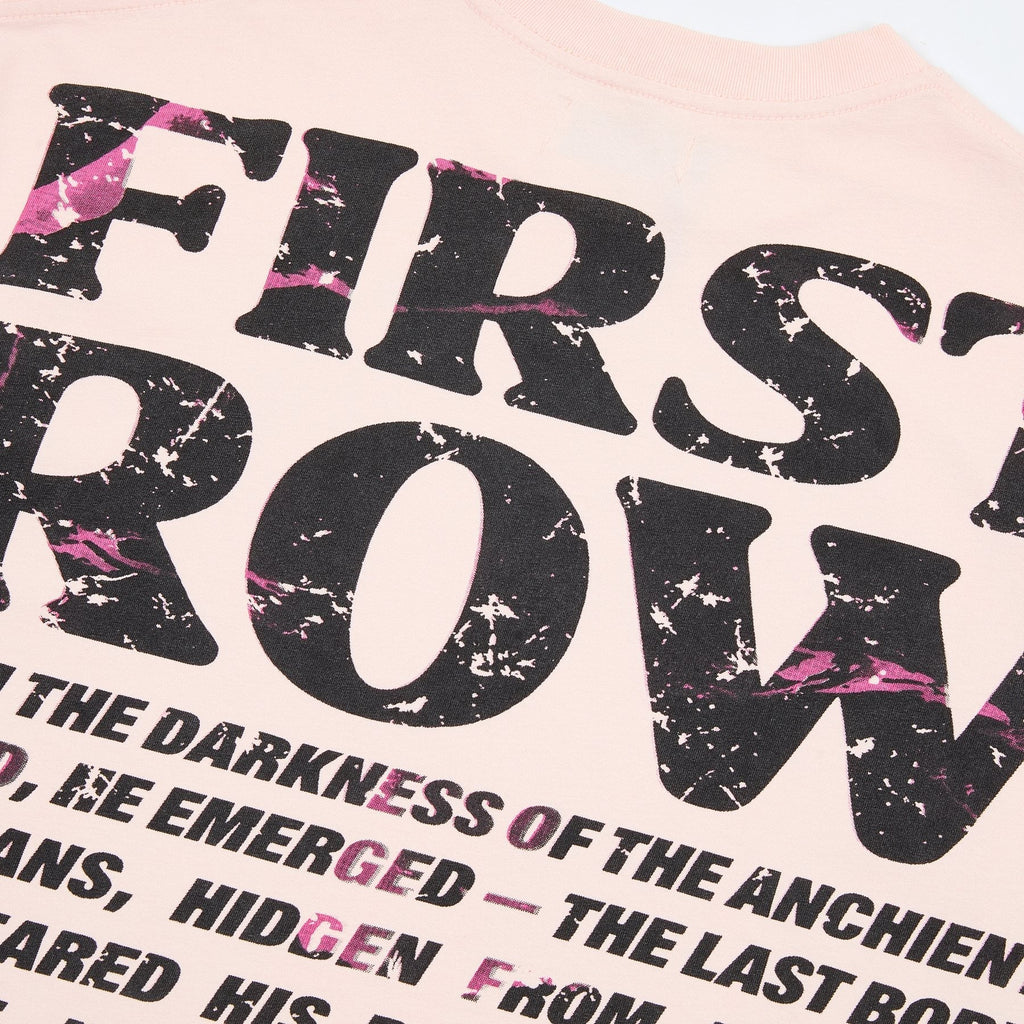 FIRST ROW Rhinestone Graphic Short-Sleeve T-Shirt ¡ª detail