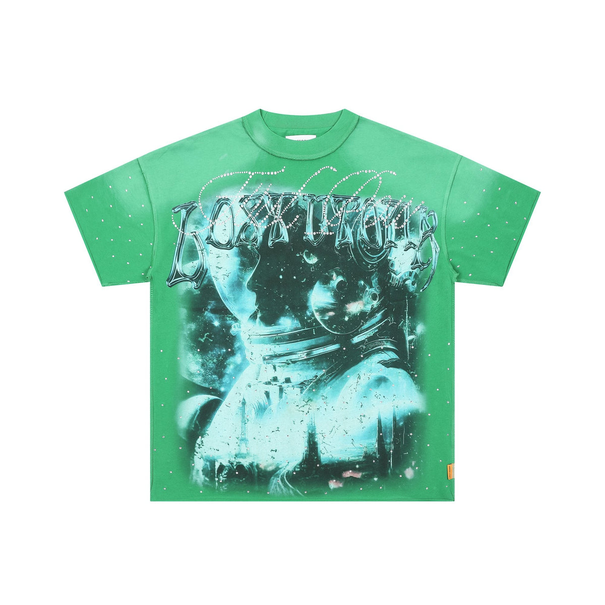 FIRST ROW Lost Utopia Universe Astronaut Cropped T-Shirt ¡ª hero