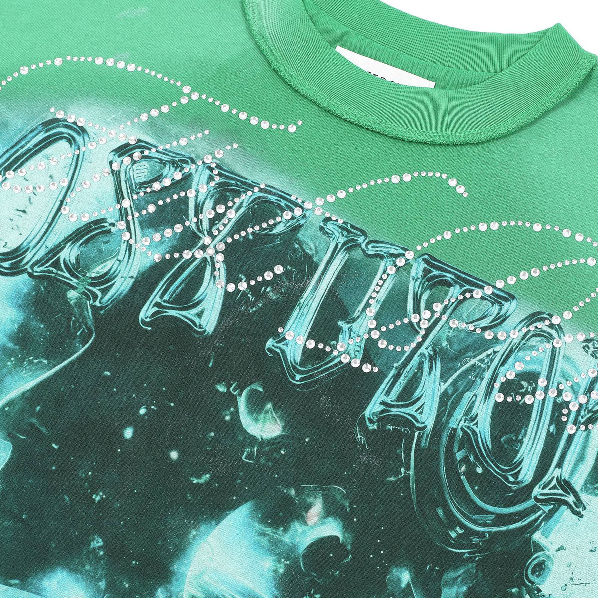 FIRST ROW Lost Utopia Universe Astronaut Cropped T-Shirt ¡ª detail