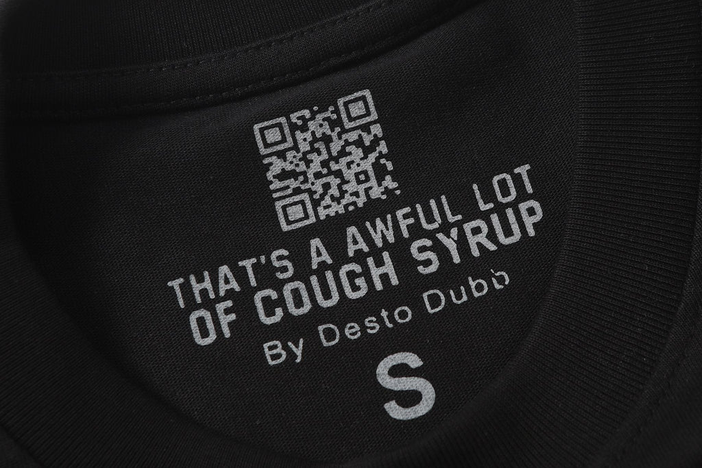 THAT'S A AWFUL LOT OF COUGH SYRUP Eiffel Tower Graphic T-Shirt ¡ª neck_label