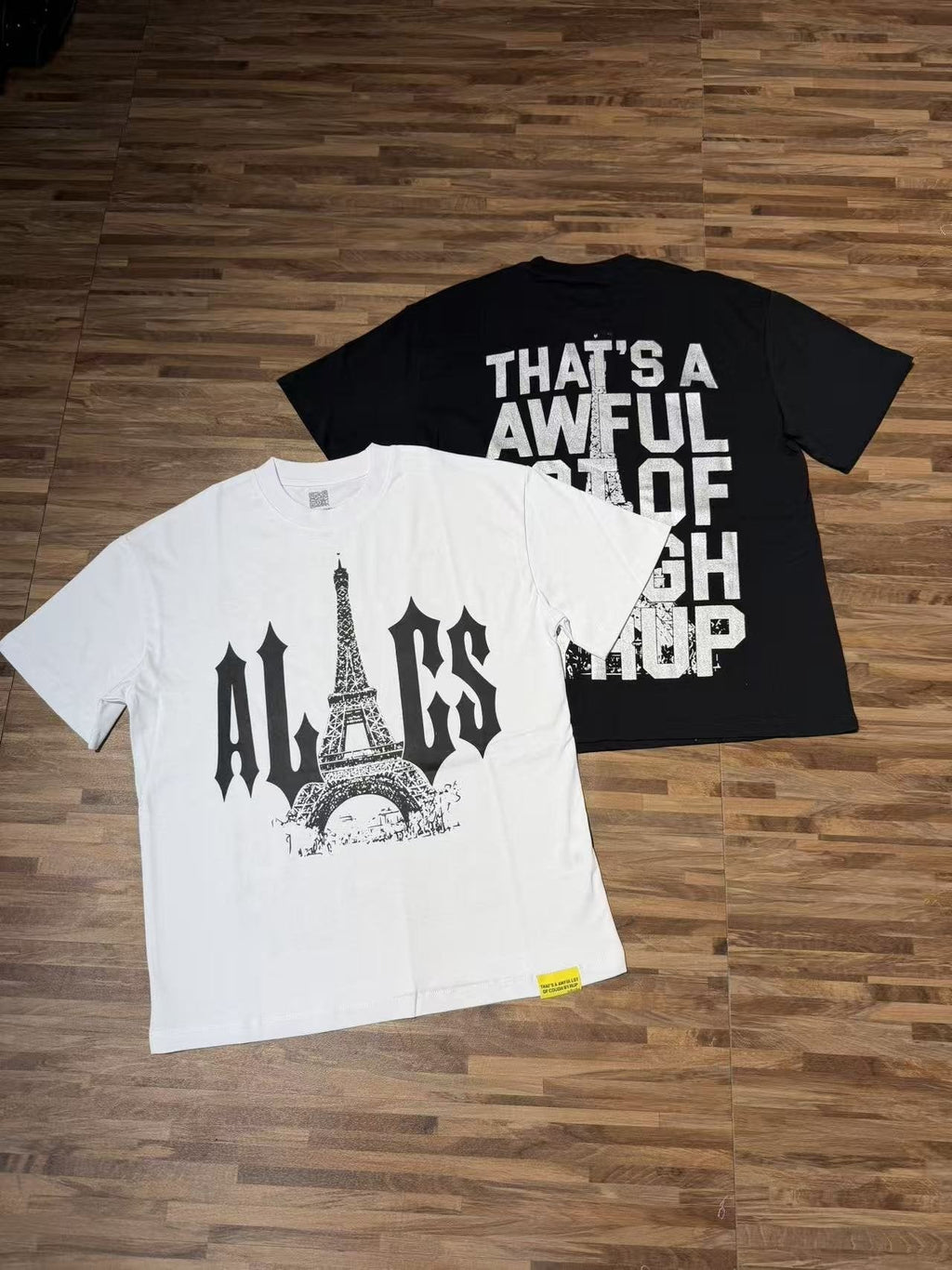 THAT'S A AWFUL LOT OF COUGH SYRUP Eiffel Tower Graphic T-Shirt ¡ª context