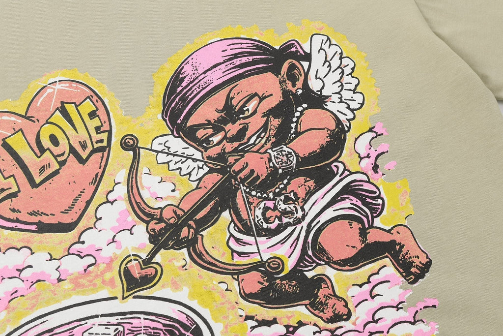That's A Awful Lot Of Cough Syrup Cupid Graphic T-Shirt ¡ª detail