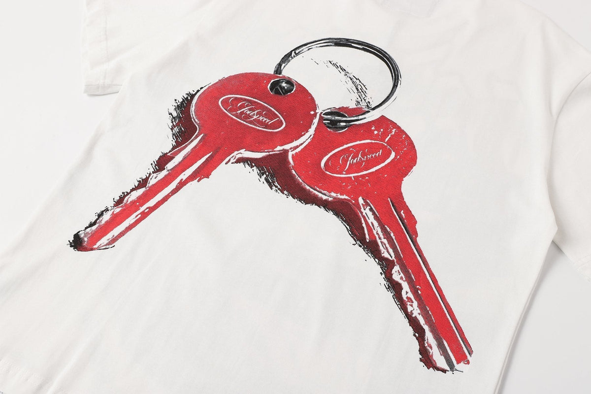 Godspeed Car and Key Graphic T-Shirt ¡ª detail