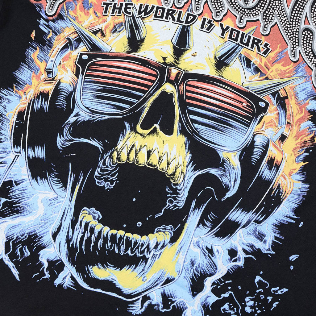 HARMONY Skull Graphic Short-Sleeve T-Shirt ¡ª detail