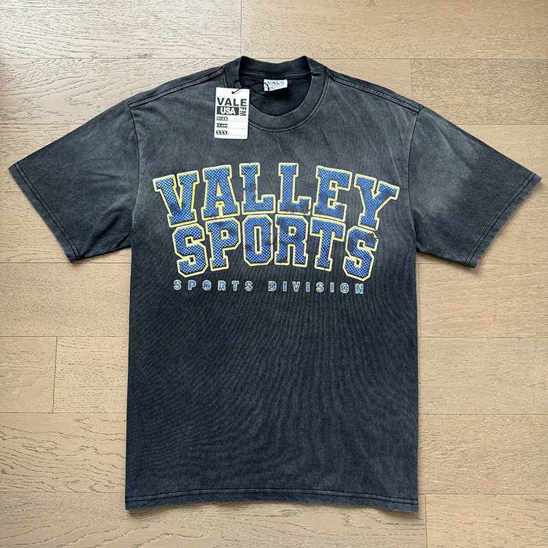 VALE USA Sports Division Graphic T-Shirt - Charcoal ¡ª front