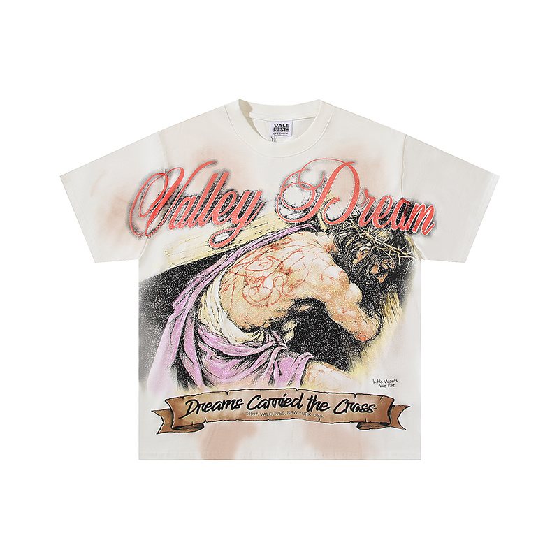 VALE USA Dreams Carried the Cross Graphic T-Shirt ¡ª front