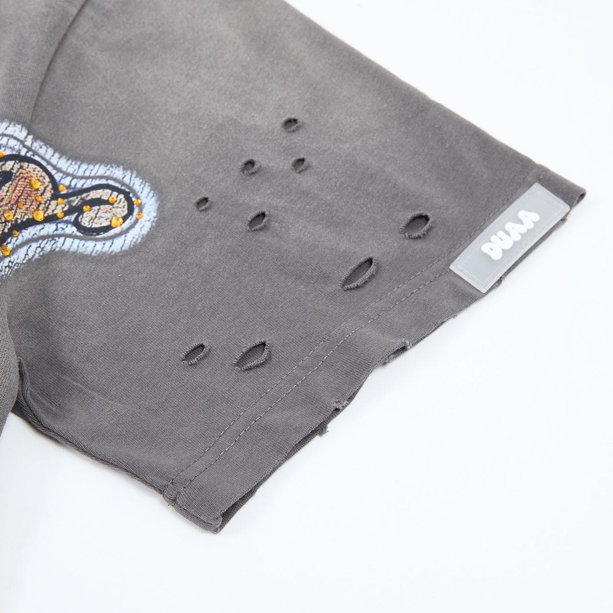 DUAA WC 93 Soccer Flag Distressed Graphic T-Shirt ¡ª detail
