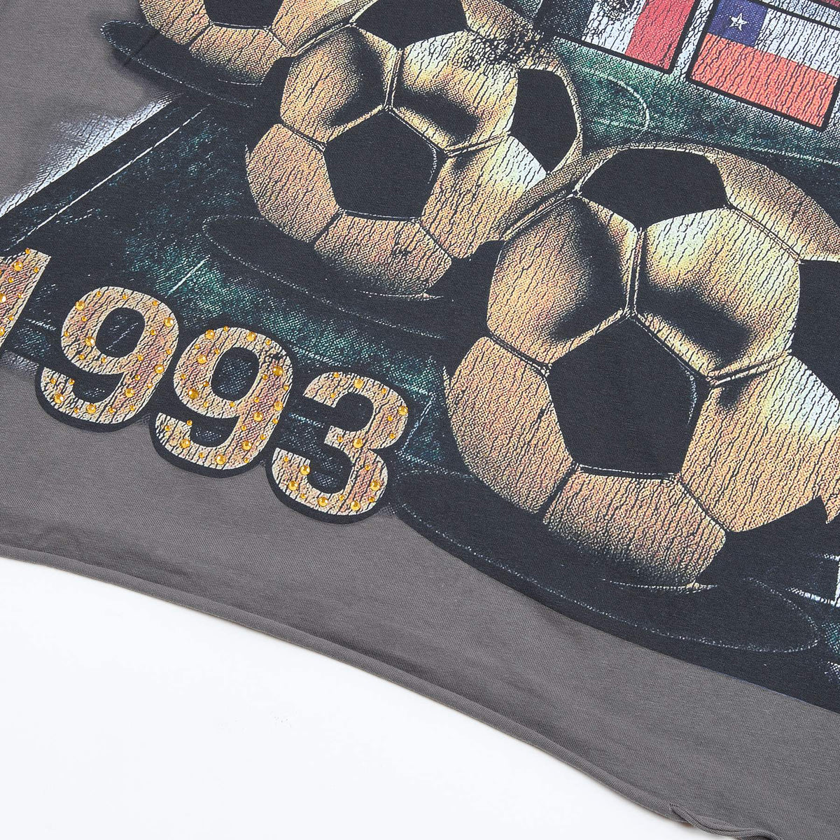 DUAA WC 93 Soccer Flag Distressed Graphic T-Shirt ¡ª detail