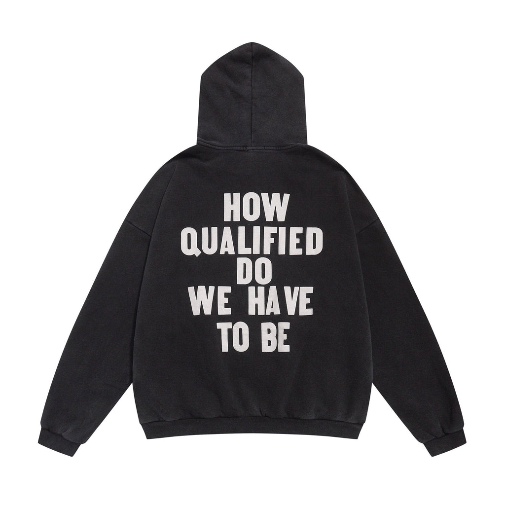 Fear of God Black Text Graphic Pullover Hoodie ¡ª back