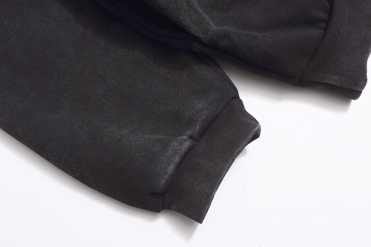 Fear of God Washed Black Side-Pocket Graphic Hoodie ¡ª detail