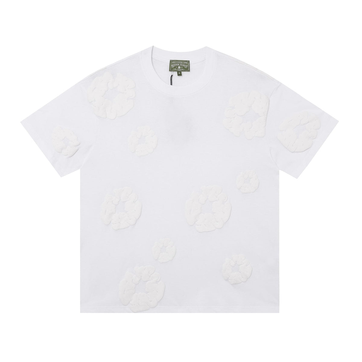 DENIM TEARS All-Over Floral Cloud Graphic T-Shirt ¡ª front