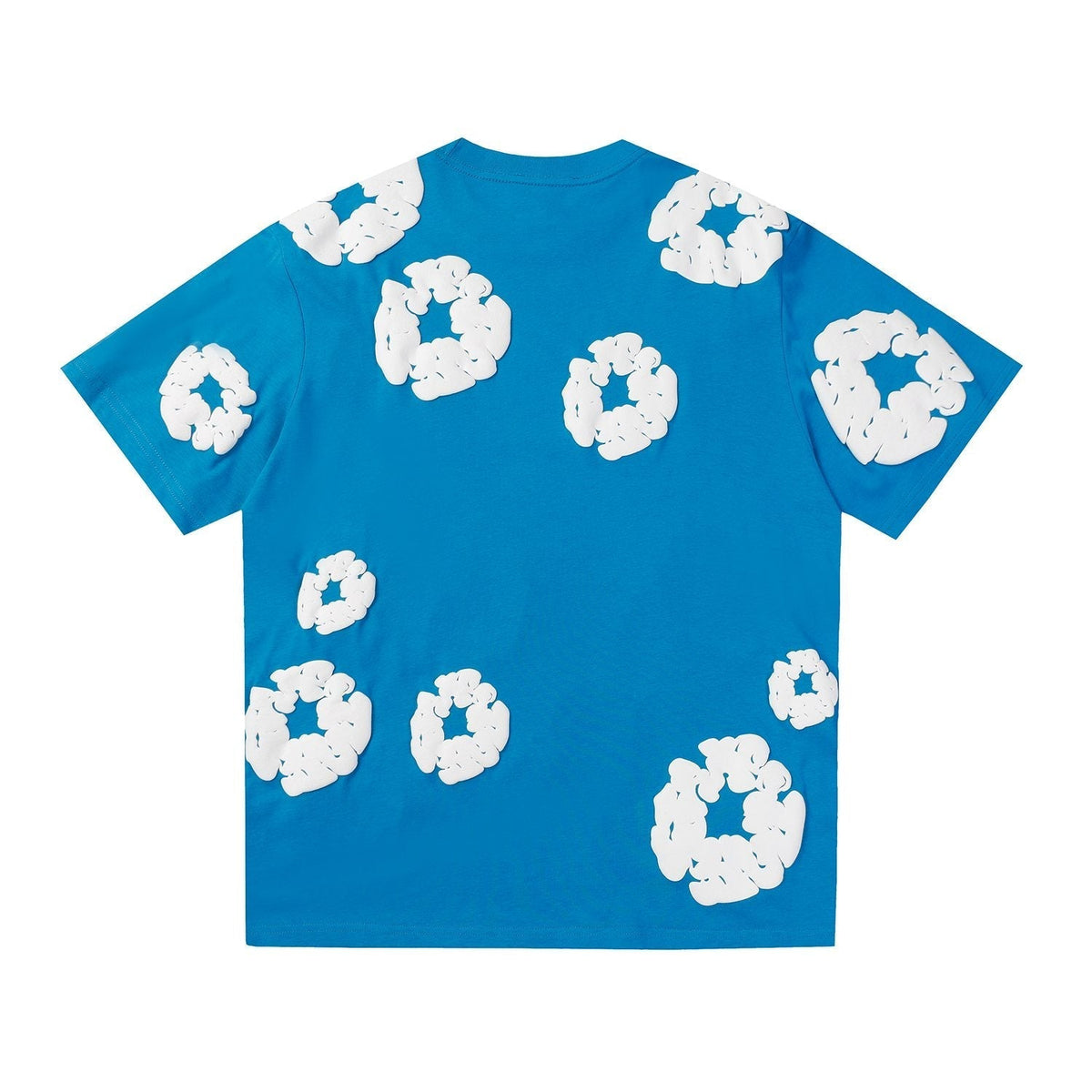 DENIM TEARS All-Over White Flower Print T-Shirt ¡ª back