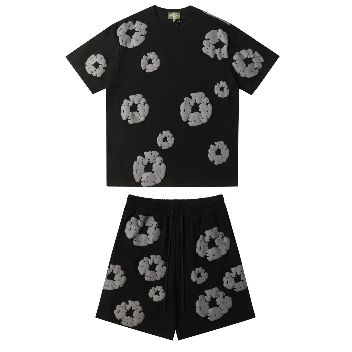 DENIM TEARS Cotton Wreath Graphic Short-Sleeve Set ¡ª front