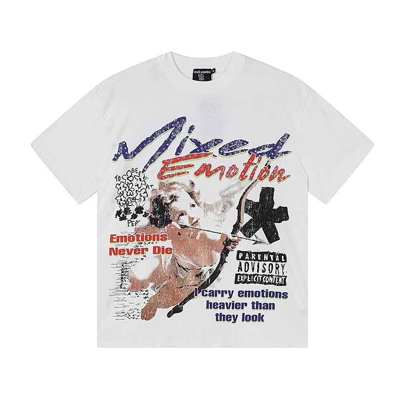 MIXED EMOTION Front & Back Graphic Short-Sleeve T-Shirt ¡ª hero