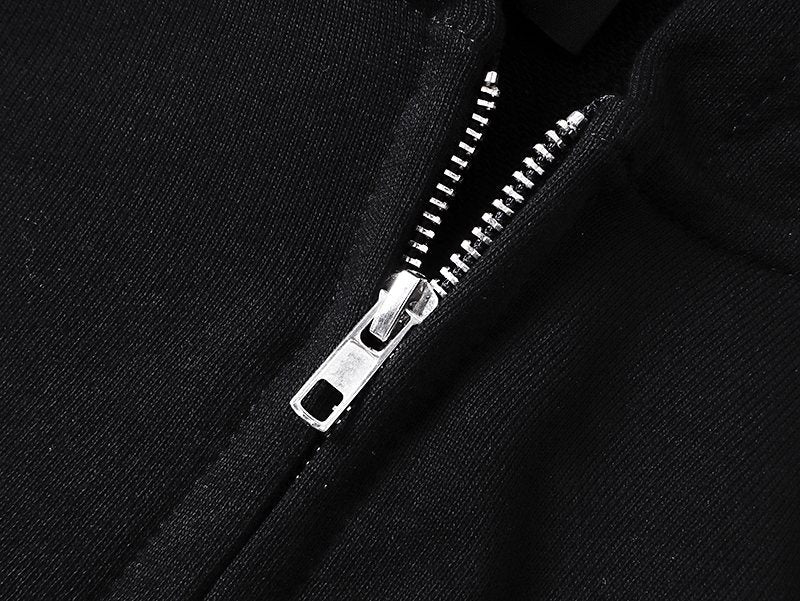 MIXED EMOTION Rhinestone Graphic Zip Hoodie ¡ª detail