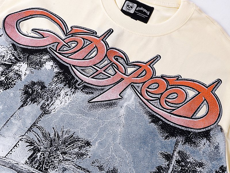 Godspeed Car Graphic Short-Sleeve T-Shirt ¡ª detail