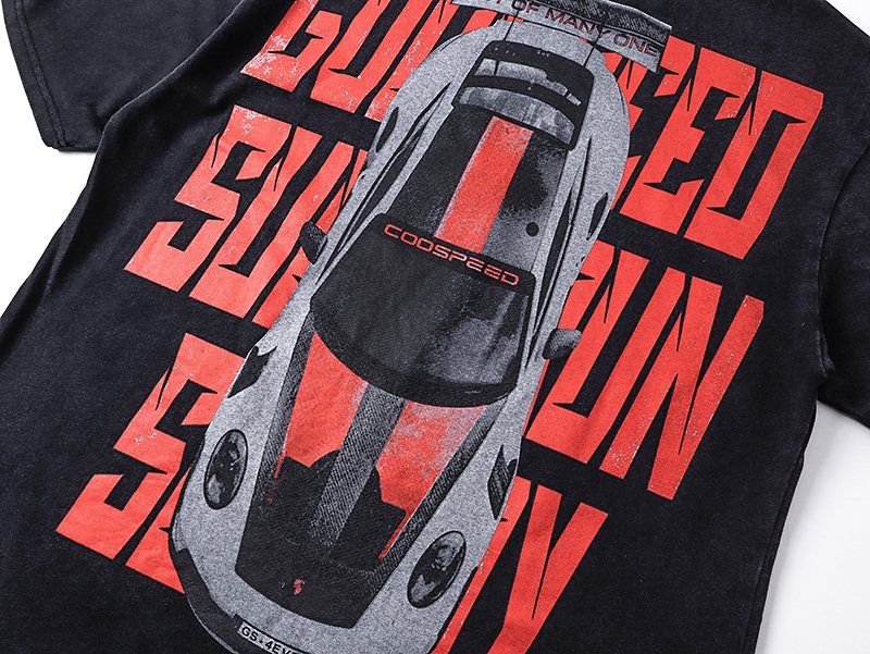 Godspeed Race Car Graphic Short-Sleeve T-Shirt ¡ª detail
