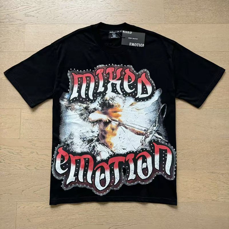 MIXED EMOTION Angel Graphic Short-Sleeve T-Shirt ¡ª front
