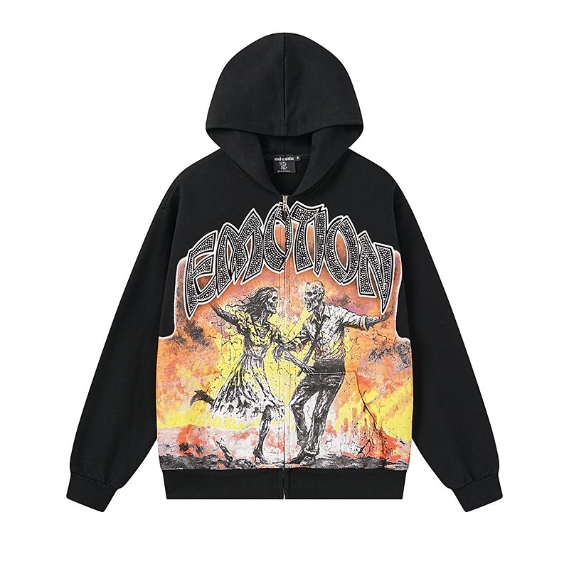 MIXED EMOTION Dancing Figure Zip-Up Hoodie ¡ª hero