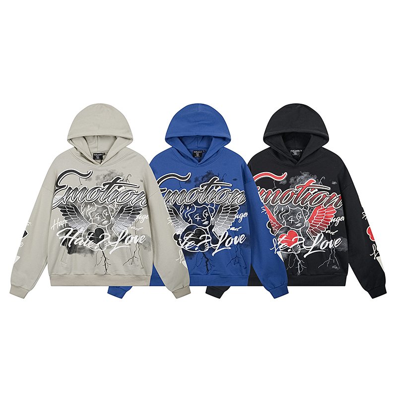 MIXED EMOTION Street Graffiti Graphic Hoodie ¡ª comparison