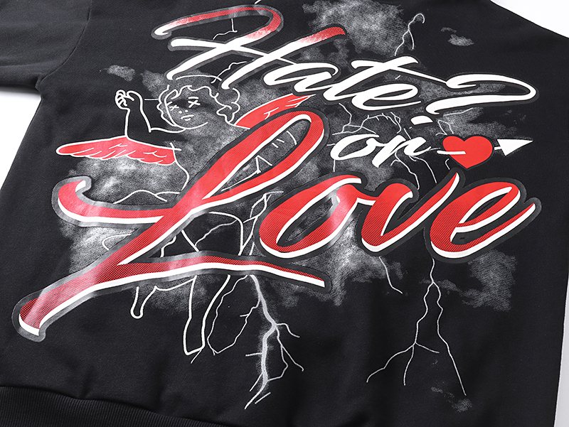 MIXED EMOTION Street Graffiti Graphic Hoodie ¡ª detail