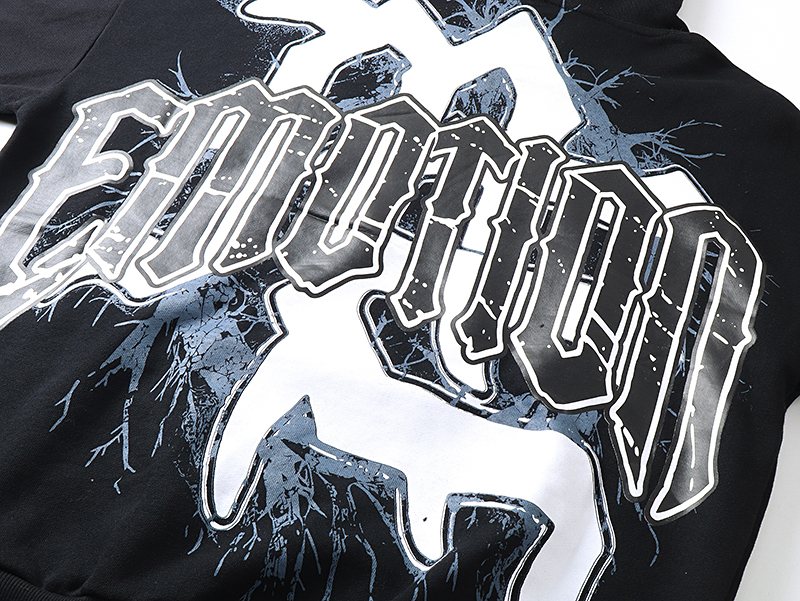 MIXED EMOTION Blind Angel Graphic Hoodie ¡ª detail