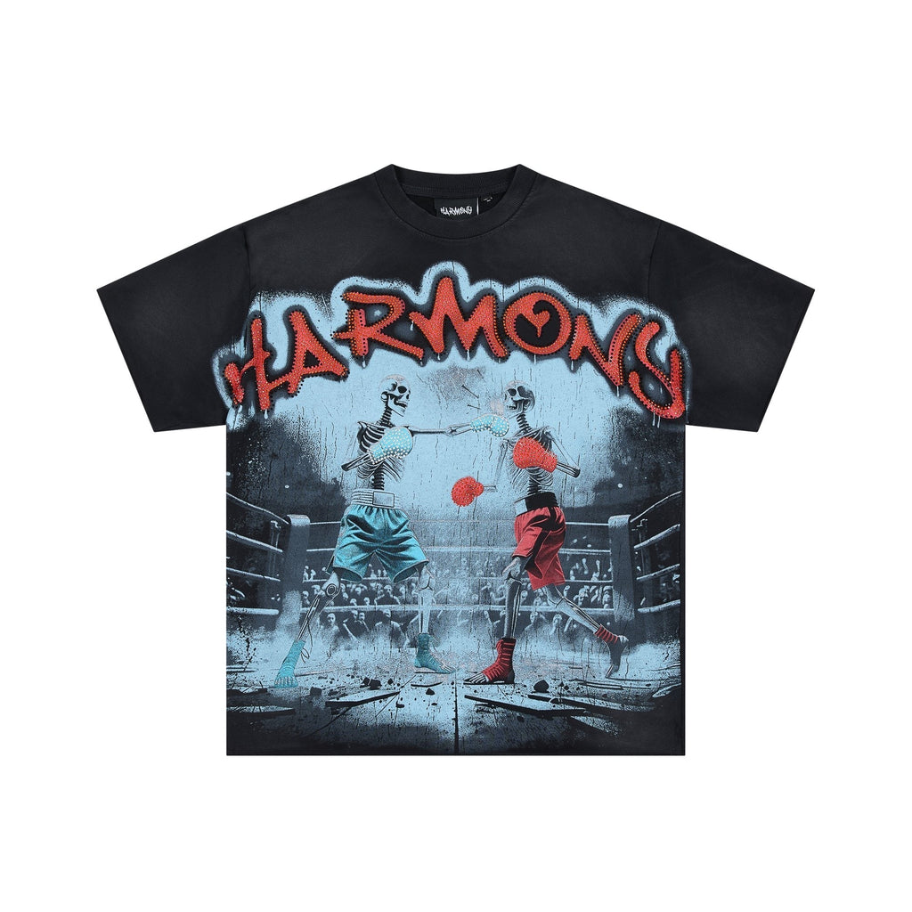 HARMONY Boxing Skeleton Graphic T-Shirt ¡ª hero