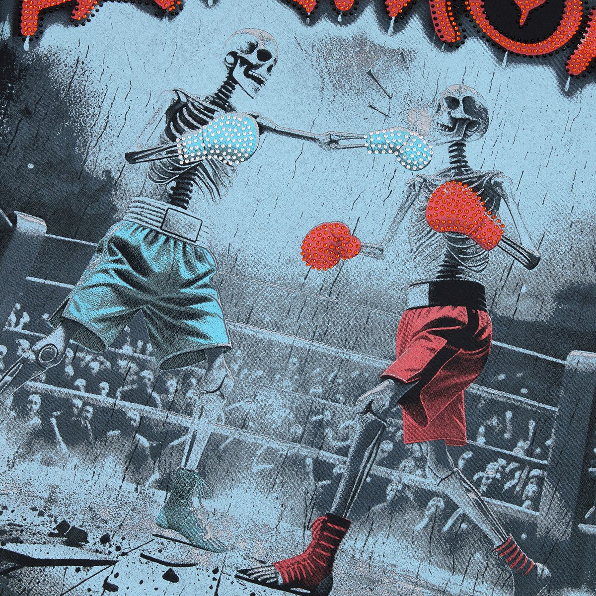 HARMONY Boxing Skeleton Graphic T-Shirt ¡ª detail
