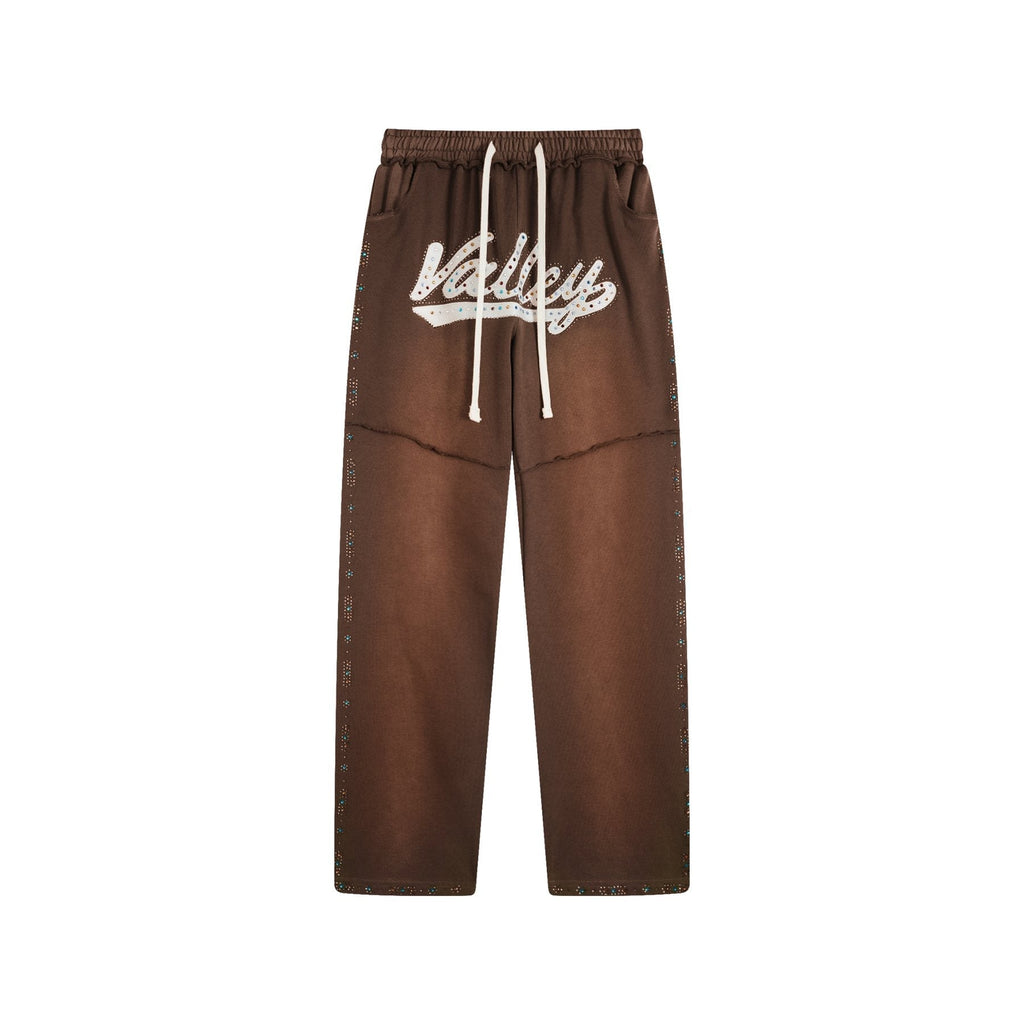 Valley Rhinestone Graphic Sweatpants ¡ª front