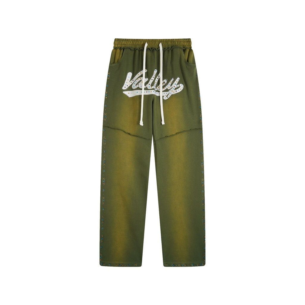 Valley Rhinestone Graphic Sweatpants ¡ª front