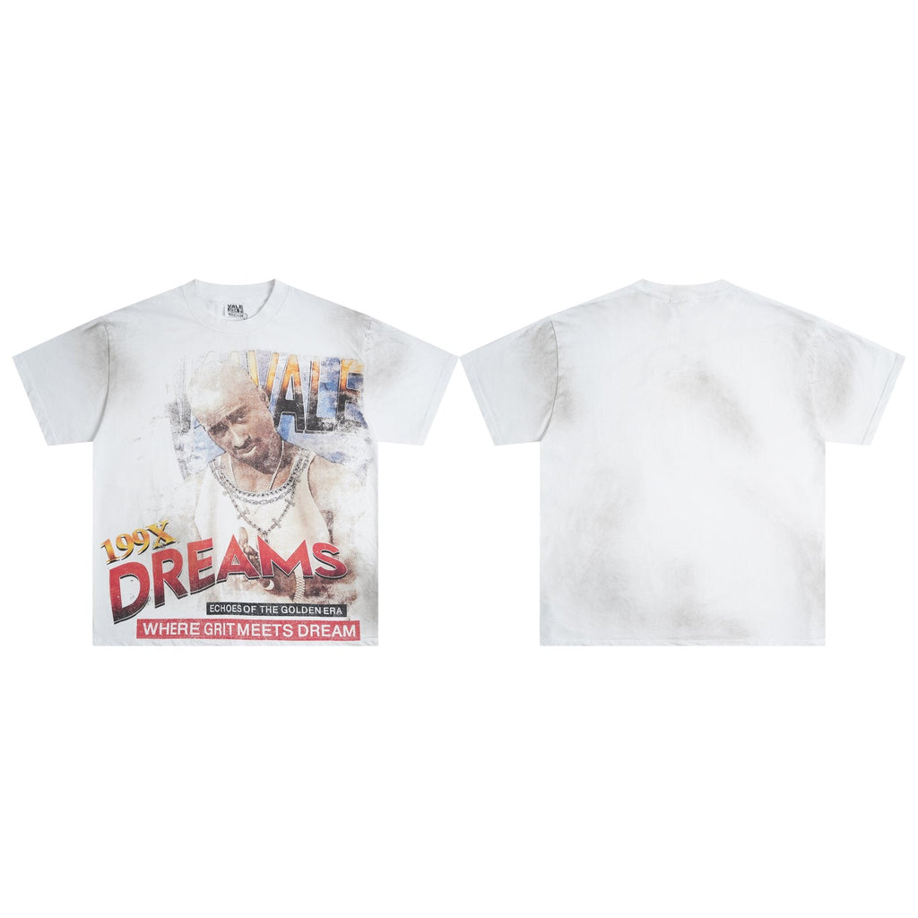 VALE USA 199X Dreams Portrait Graphic T-Shirt ¡ª front