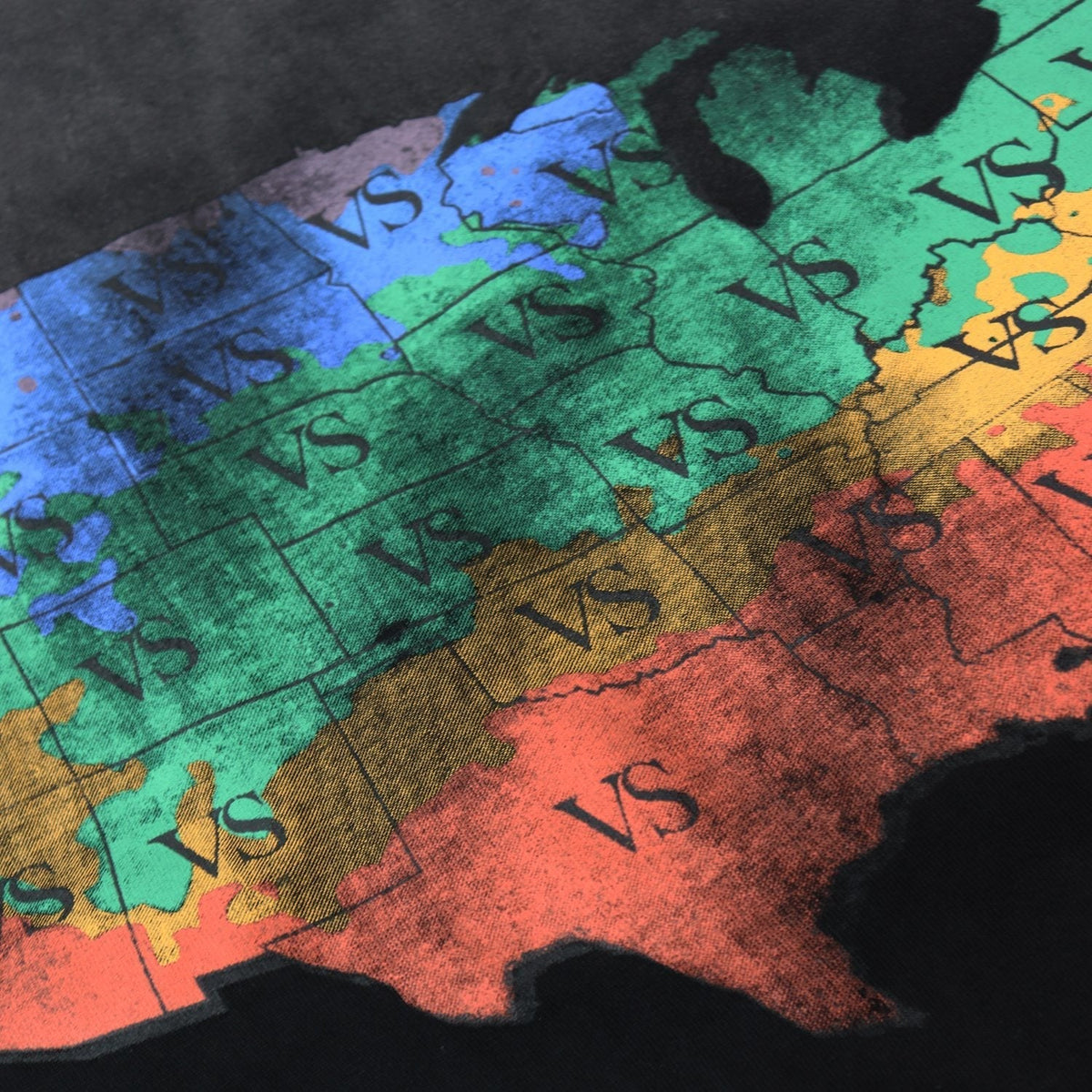 Valley Dreams VSX Forecast Alert Map Graphic T-Shirt ¡ª detail