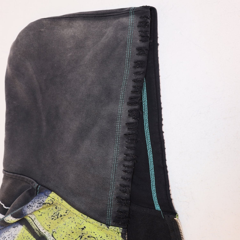 VALE USA Valley Dreams Skull Graphic Zip Hoodie ¡ª detail