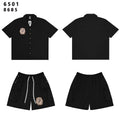 SAINT Tiger Patch Camp-Collar Shirt & Shorts Set ¡ª hero