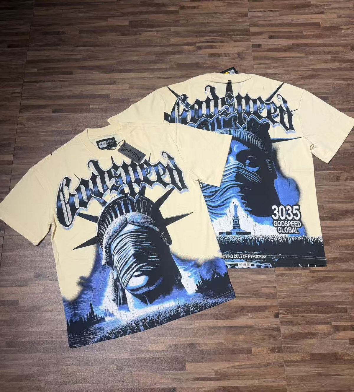 Godspeed Statue Graphic Short-Sleeve T-Shirt ¡ª context