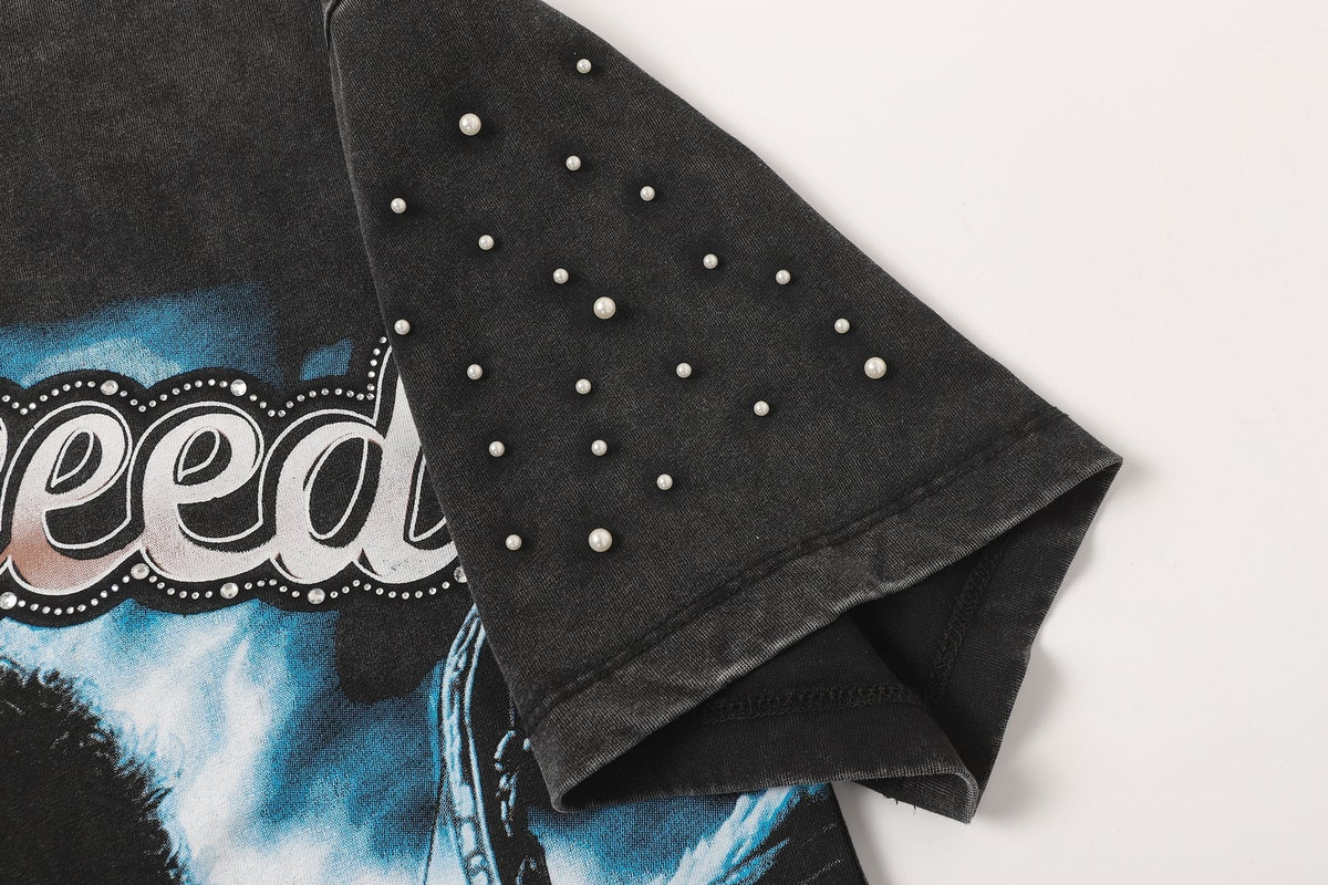 Godspeed Archer Studded Sleeve T-Shirt ¡ª detail