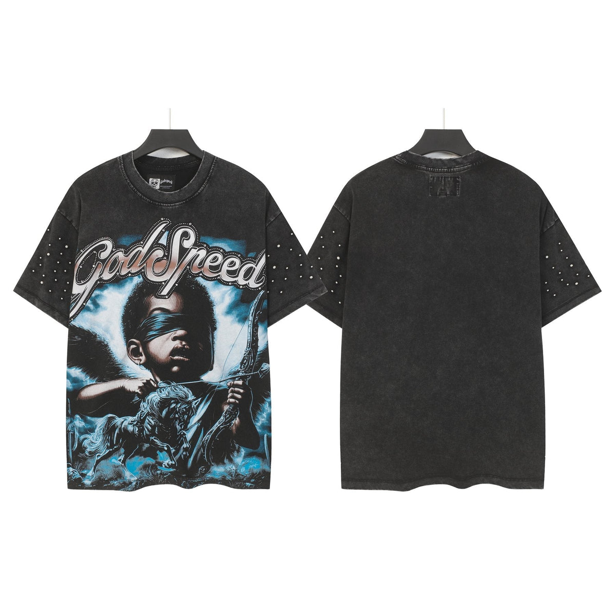 Godspeed Archer Studded Sleeve T-Shirt ¡ª front