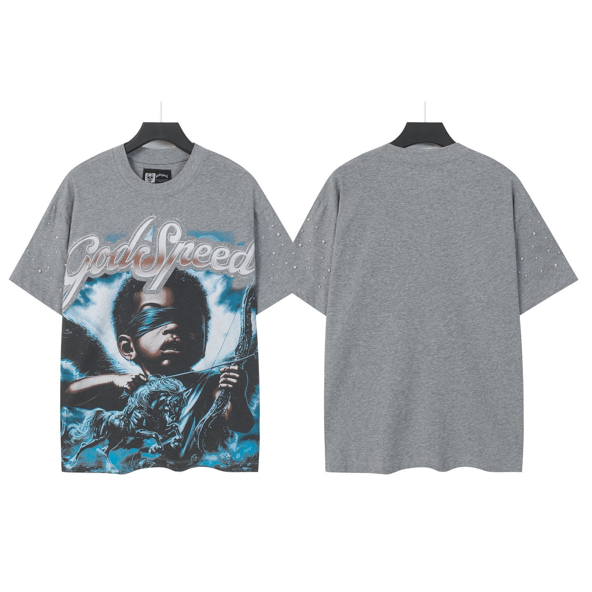 Godspeed Archer Studded Sleeve T-Shirt ¡ª front
