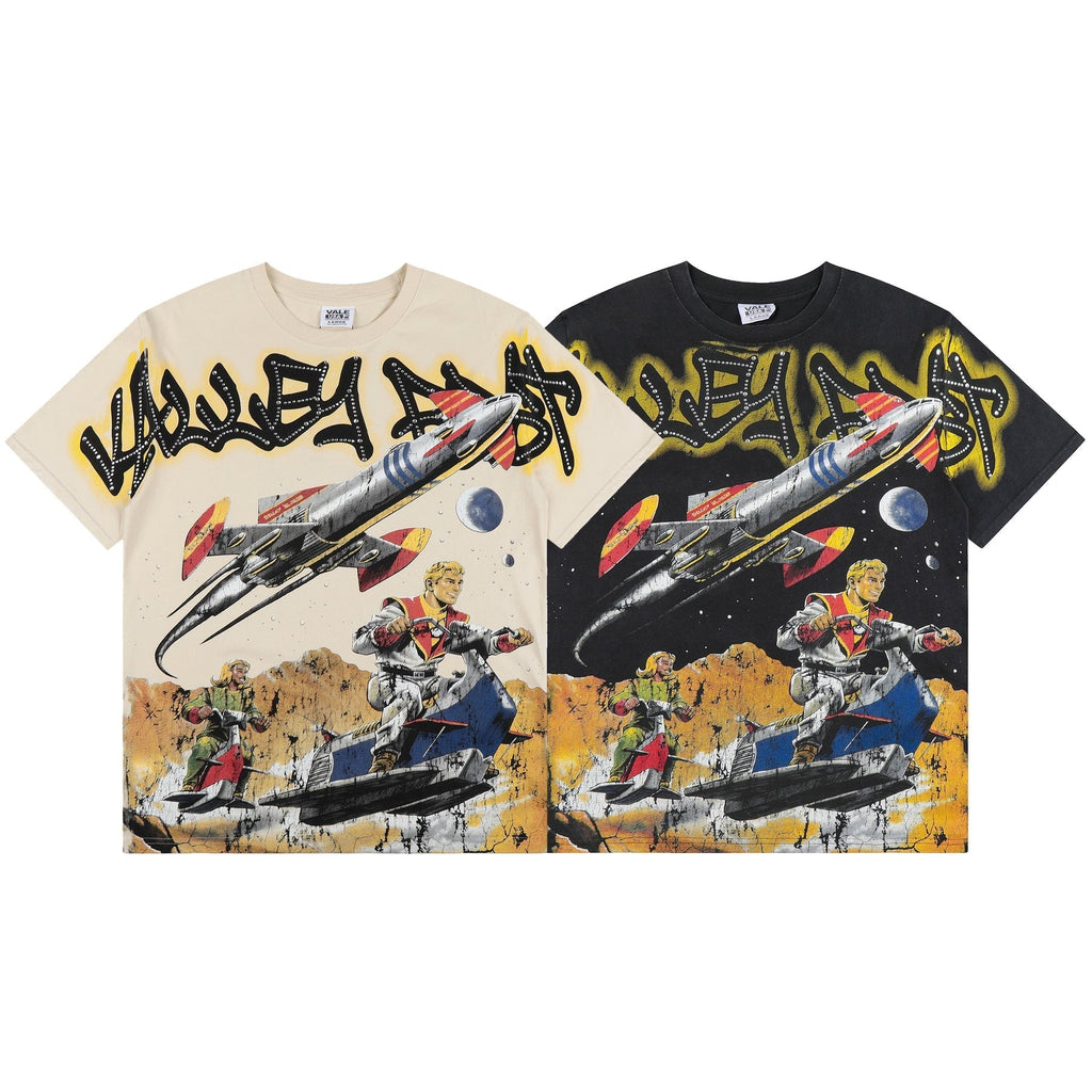 VALE USA Rocket Space Graphic T-Shirt ¡ª comparison