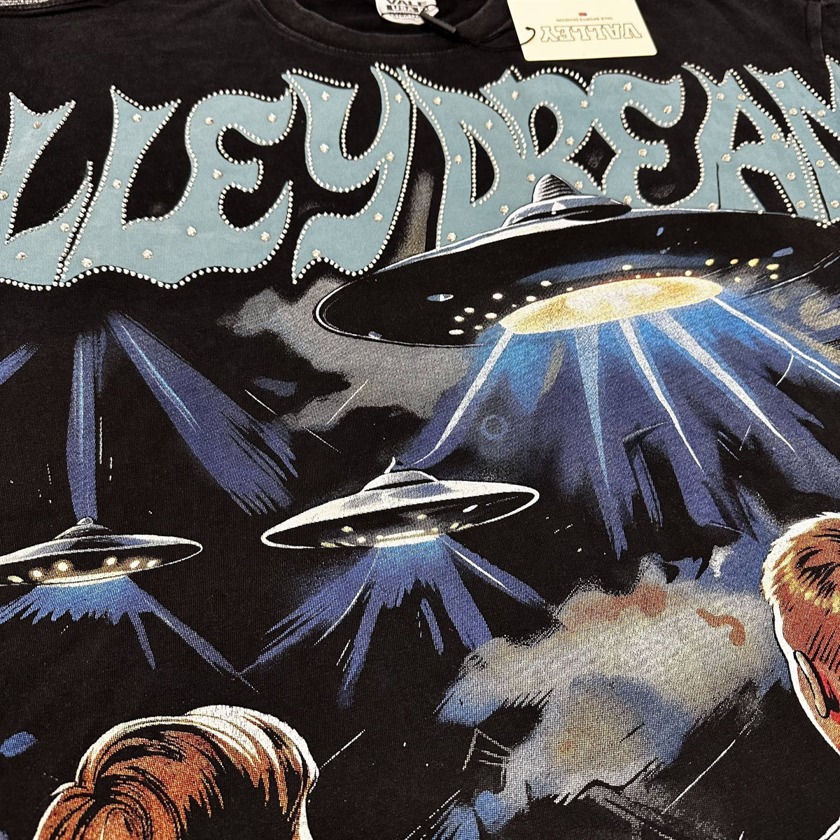 VALE USA UFO Graphic Short-Sleeve T-Shirt ¡ª fabric_closeup