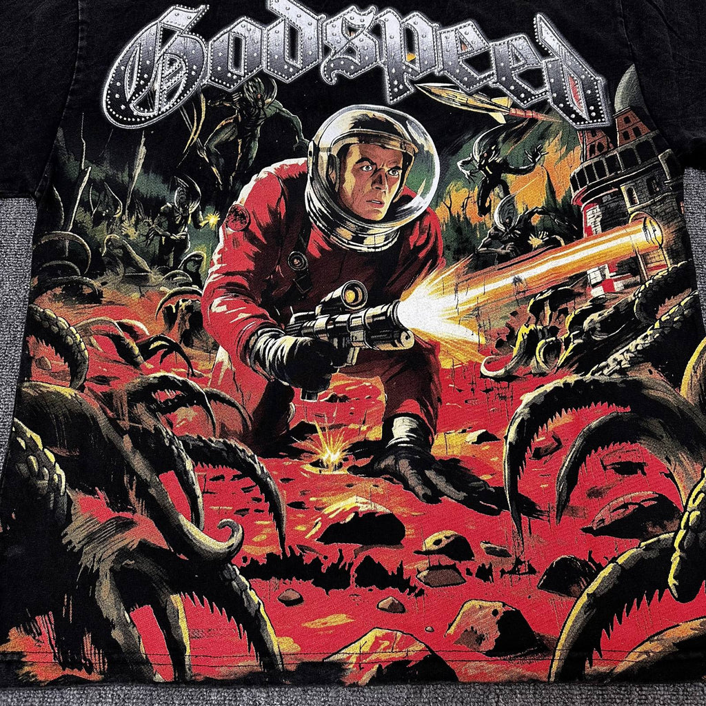 Godspeed Astronaut Monster Graphic T-Shirt ¡ª detail