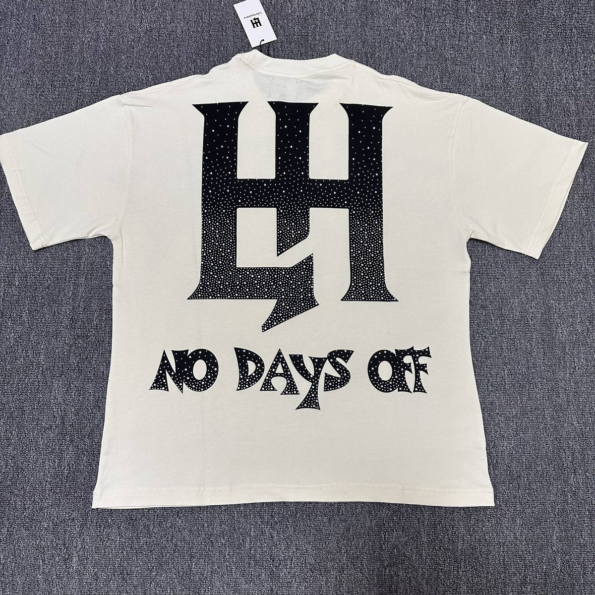 Life Hustlere Cream Front & Back Graphic T-Shirt ¡ª back