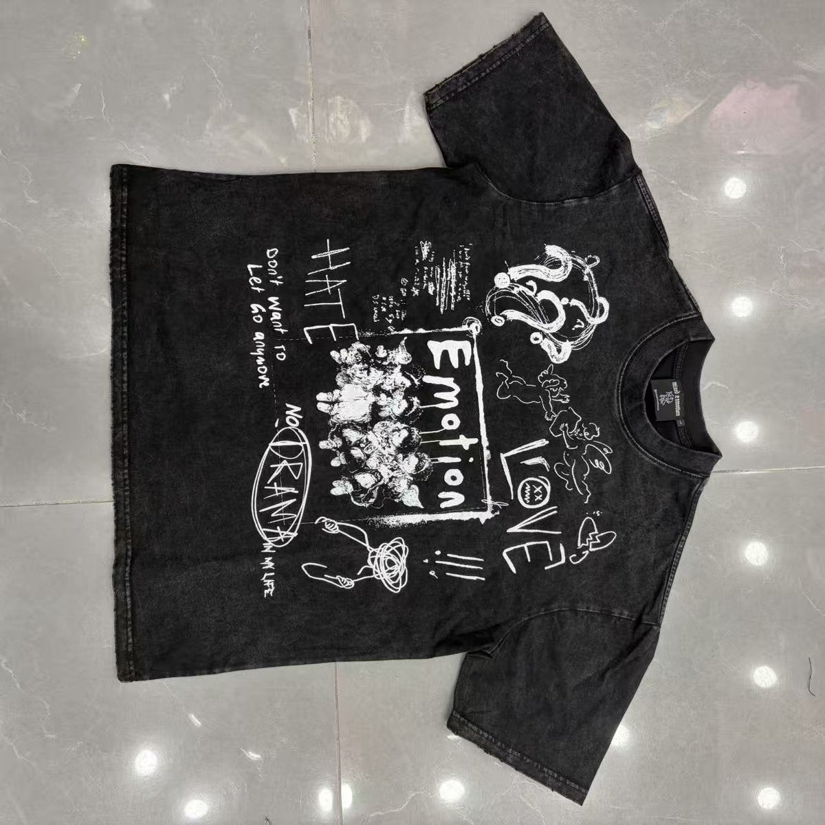 Mixed Emotion Love Hate Dream Graphic T-Shirt ¡ª front