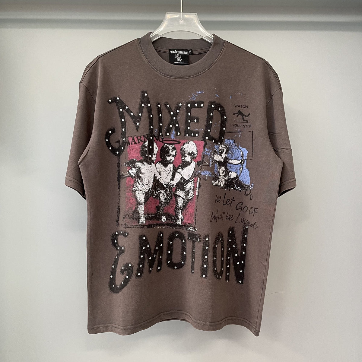 Mixed Emotion Warning Graphic Short-Sleeve T-Shirt ¡ª hero