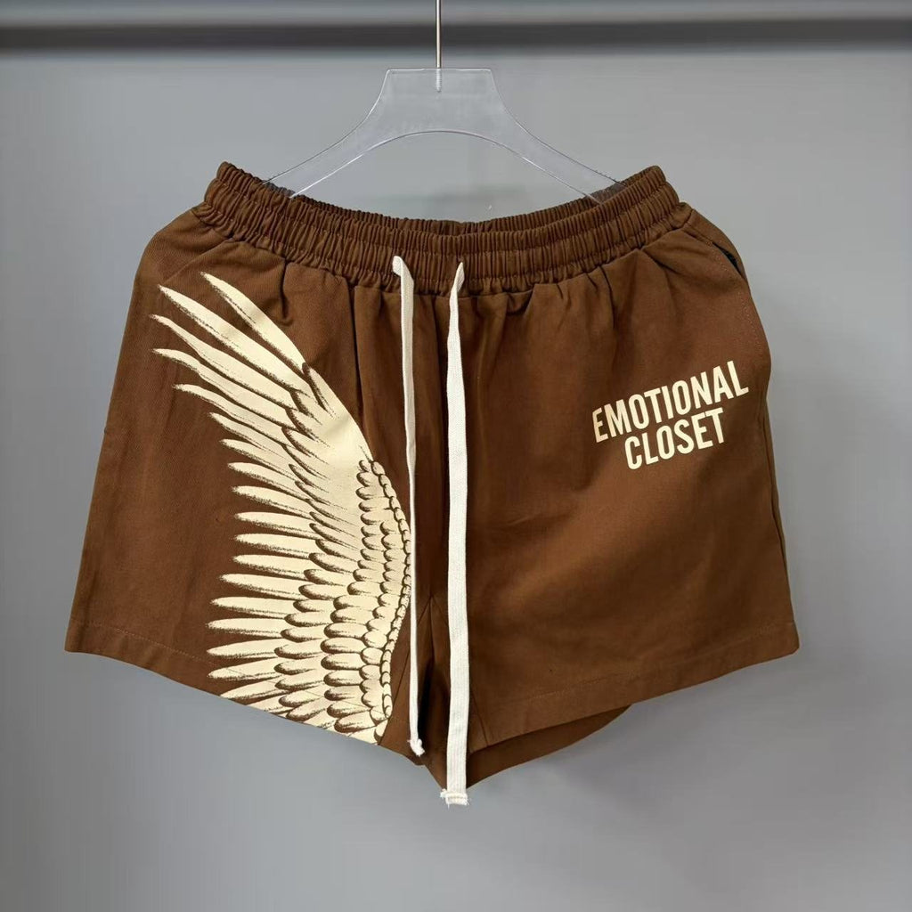 Emotional Closet Wing Graphic Drawstring Shorts ¡ª hero
