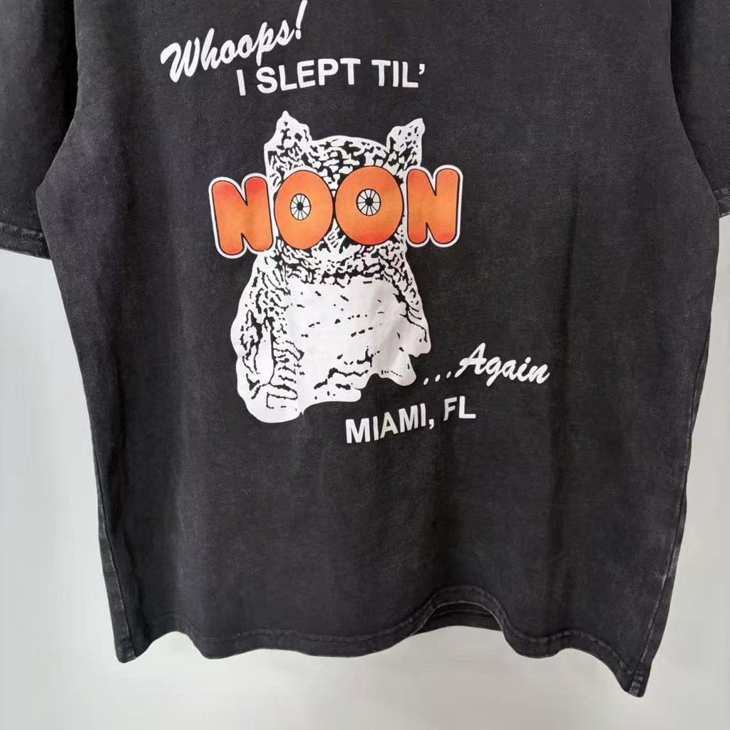 TRIPLE SEVENS Washed Black Front & Back Graphic T-Shirt ¡ª detail