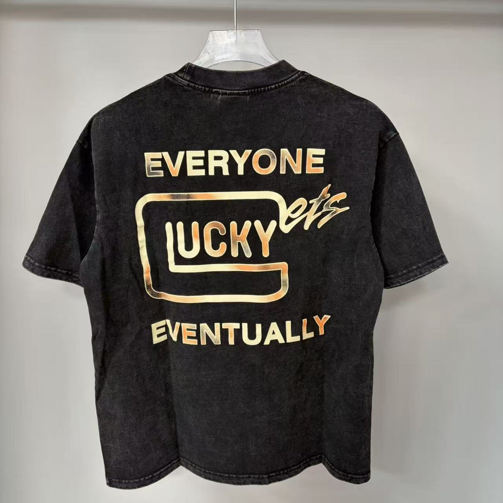 TRIPLE SEVENS Lucky Eventually Washed Graphic T-Shirt ¡ª back