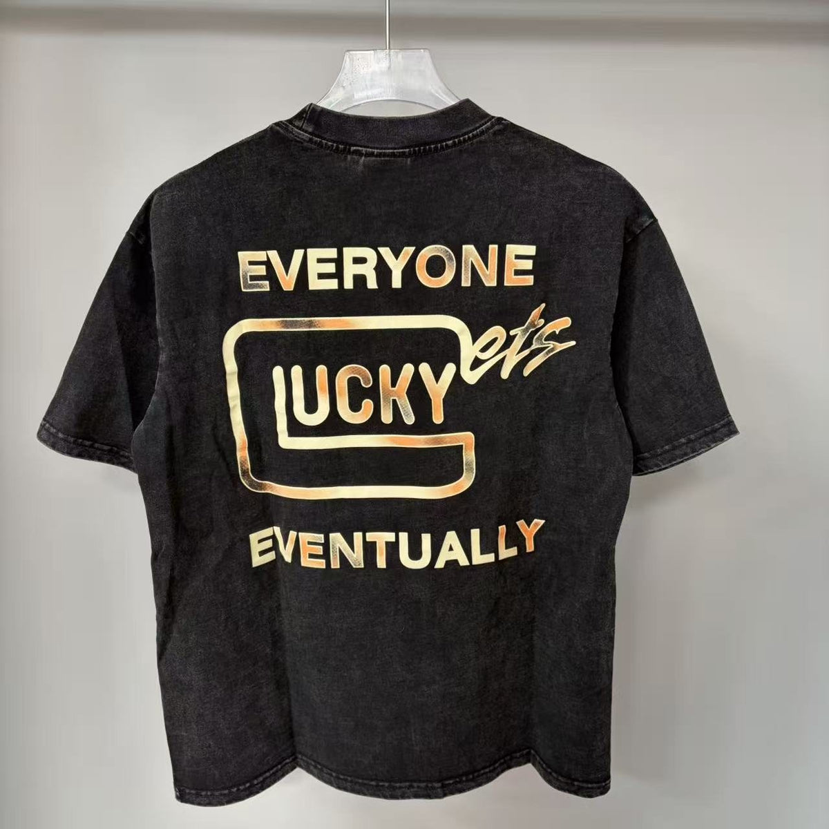 TRIPLE SEVENS Lucky Eventually Washed Graphic T-Shirt ¡ª back