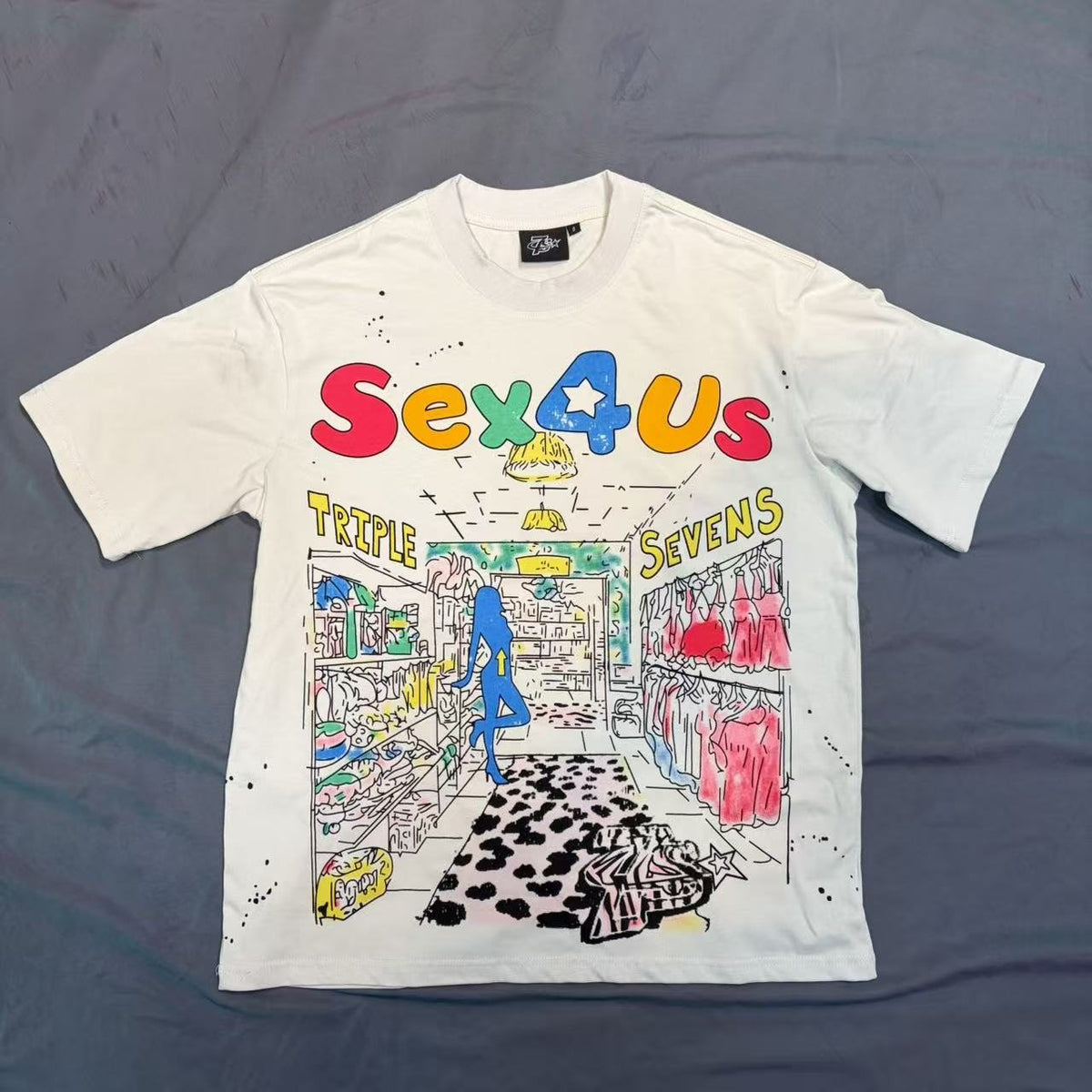 TRIPLE SEVENS Front & Back Graphic T-Shirt ¡ª hero